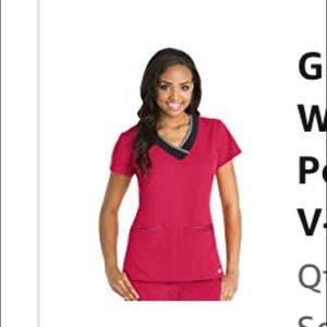 Greys anatomy junior v neck 2 pocket